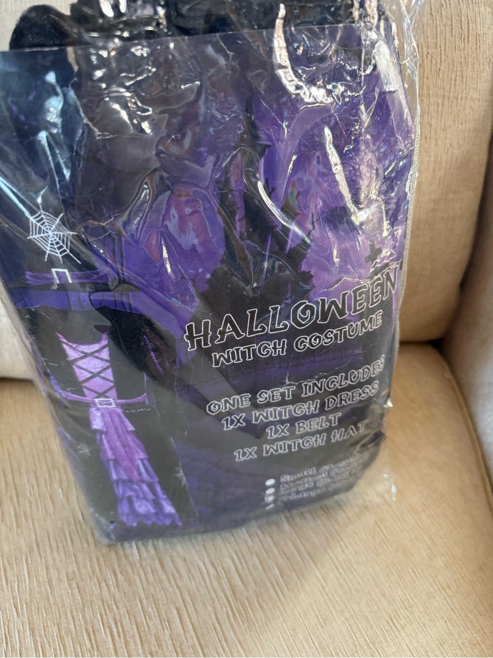 Halloween Witch Costume Set - Purple